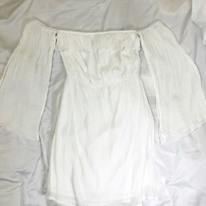 White engagement dress